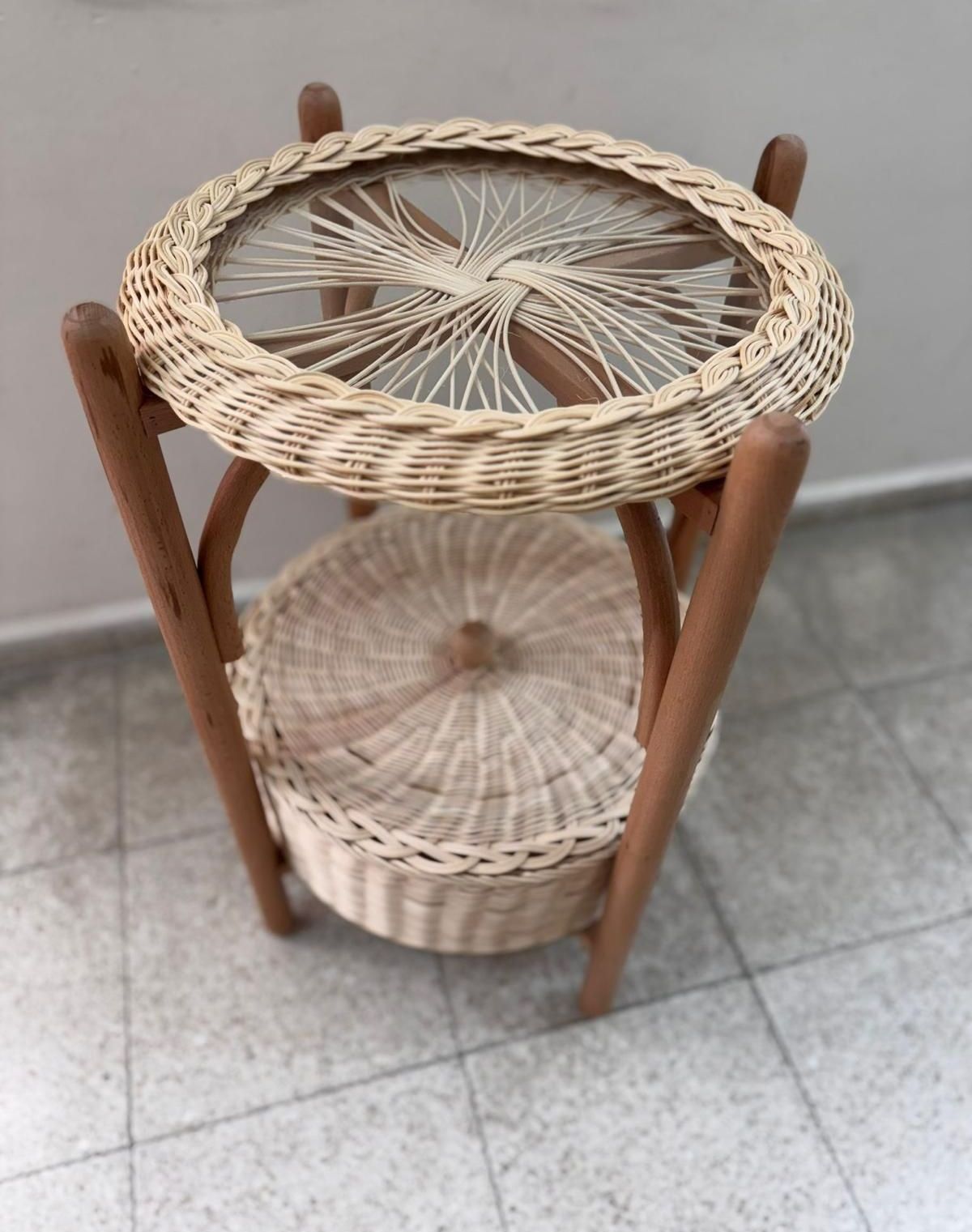 Rattan Ikea Sehpa - komeksepeti.com